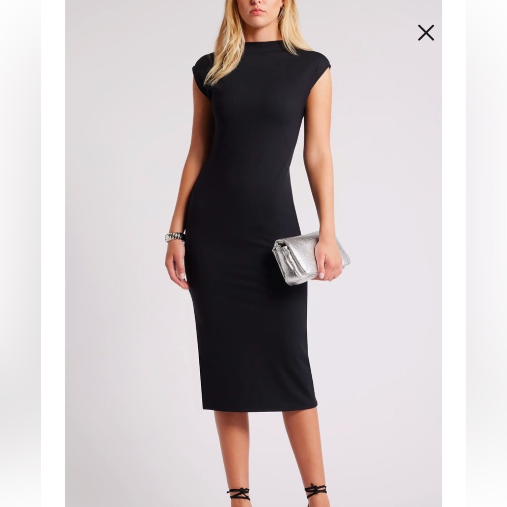 Open Edit Contemporary Midi Dress – Size Medium (Fits 8-10)
